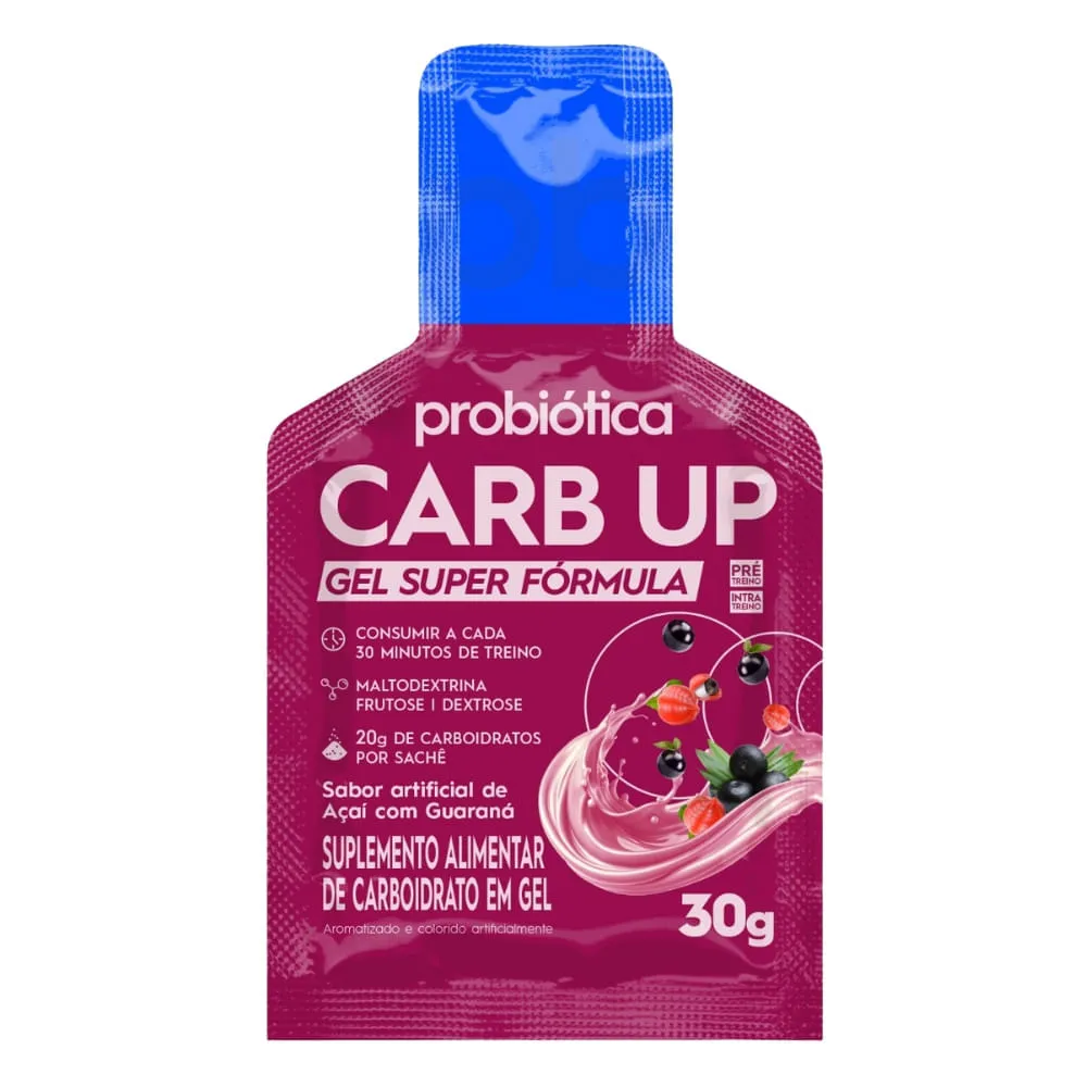 Energético Probiótica Carb-up Bcaa Gel Açaí Com Guaraná 30g — Probiotica | Farmácia Resyla