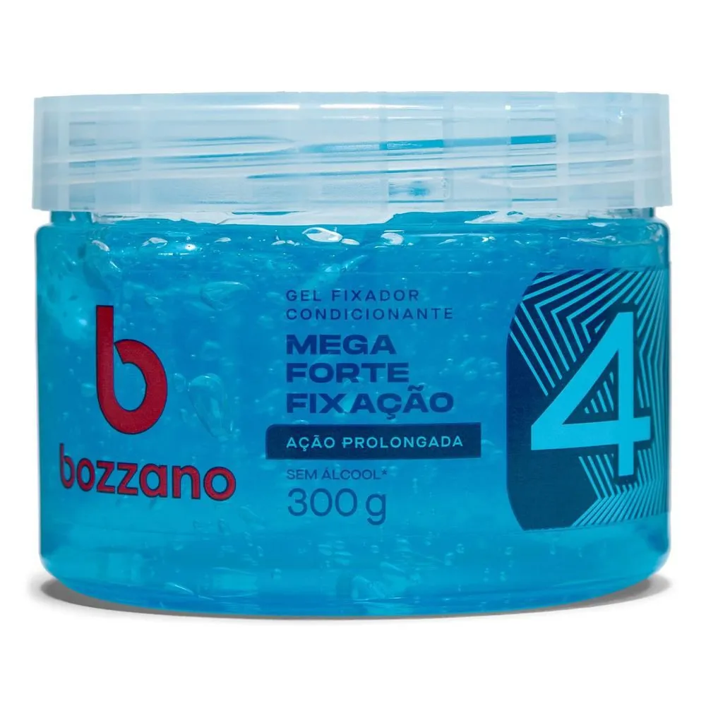 Gel Fixador Bozzano Ação Prolongada 4.mega Forte Fixação 300g — Bozzano | Farmácia Resyla