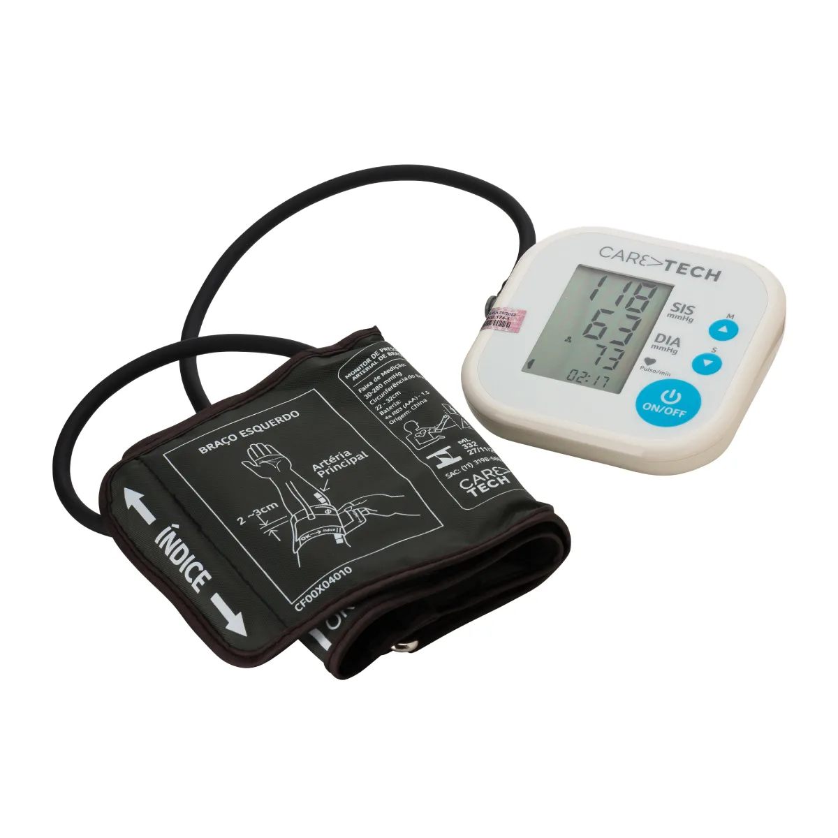 Monitor de Pressão Arterial de Braço Caretech HCogoRD 1 unidade — Caretech | Farmácia Resyla