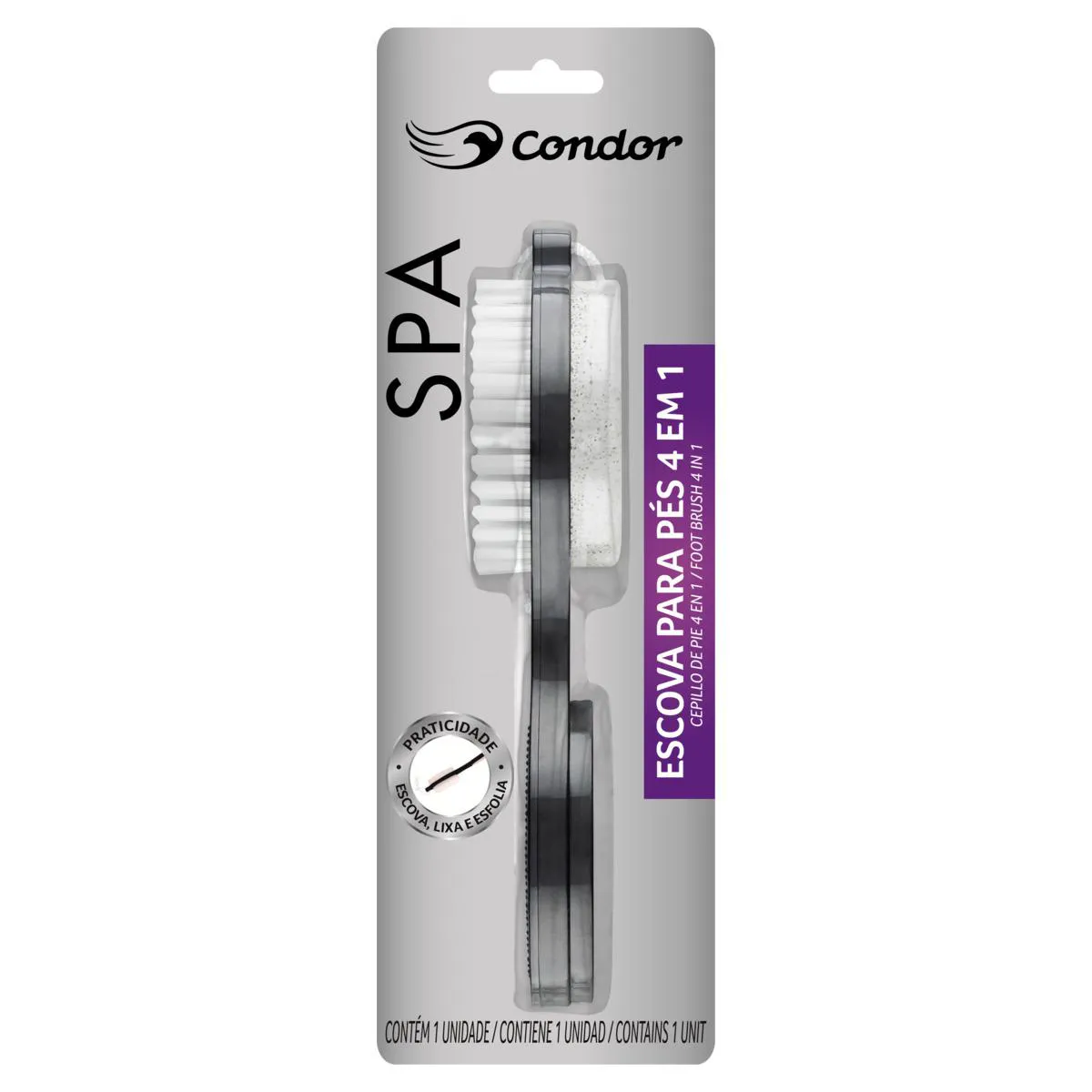 Escova para Pés 4 em 1 Condor Spa — Condor | Farmácia Resyla
