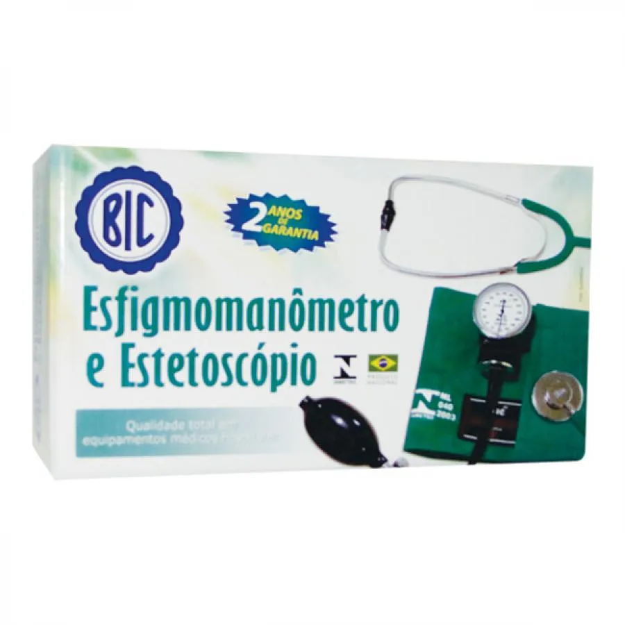 Aparelho Pressao Bic Com Estetoscopio — Bic | Farmácia Resyla
