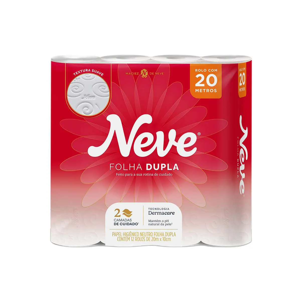 Papel Higiênico Neve Toque da Seda Folha Dupla 12 Rolos — Seda | Farmácia Resyla