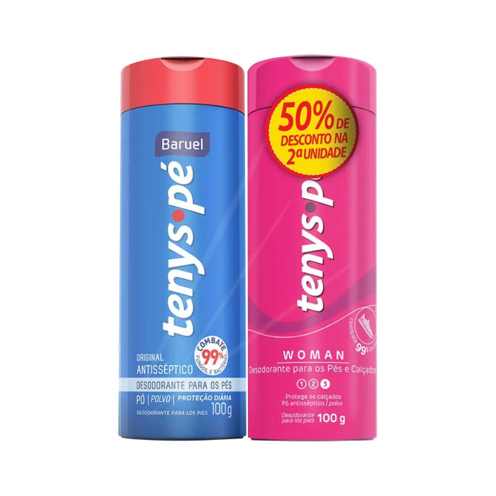 Tenys-pe Baruel 100g Original+100g Woman Promocional — Tenys | Farmácia Resyla