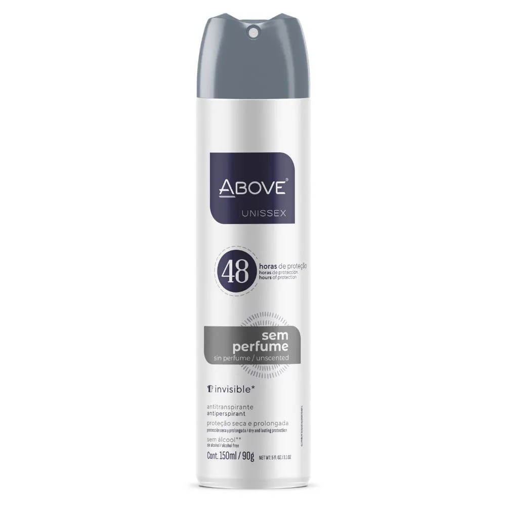 Desodorante Above 150ml Unissex Aerosol Sem Perfume — Above | Farmácia Resyla