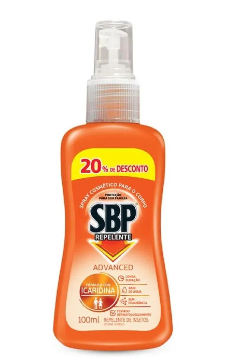Repelente Sbp Spray Com Icaridina 100Ml — SBP | Farmácia Resyla
