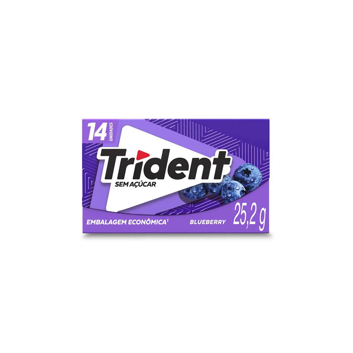 Goma de Mascar Trident Blueberry Sem Açúcar 25,2g — Trident | Farmácia Resyla
