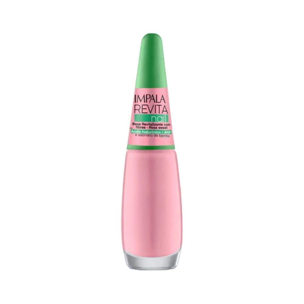 Base Impala Revita Nail Revitalizante com Fibras Rosa Sweet 7,5ml — Impala | Farmácia Resyla