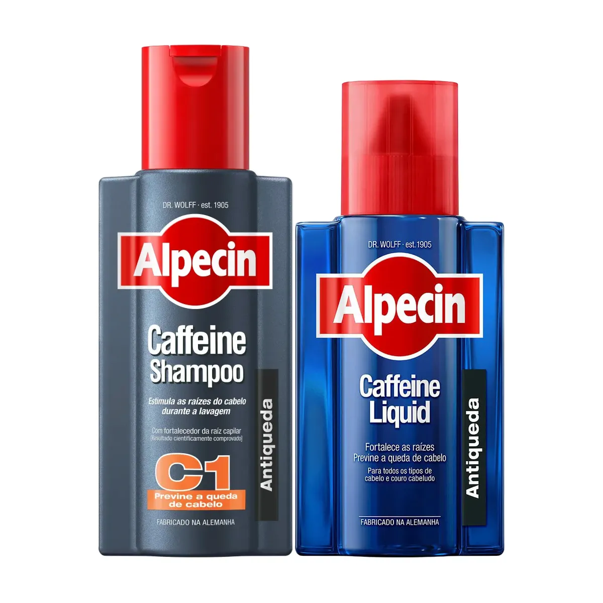 Kit Alpecin Shampoo Antiqueda Caffeine C1 250ml + Tônico Capilar Caffeine Liquid 200ml — Alpecin | Farmácia Resyla