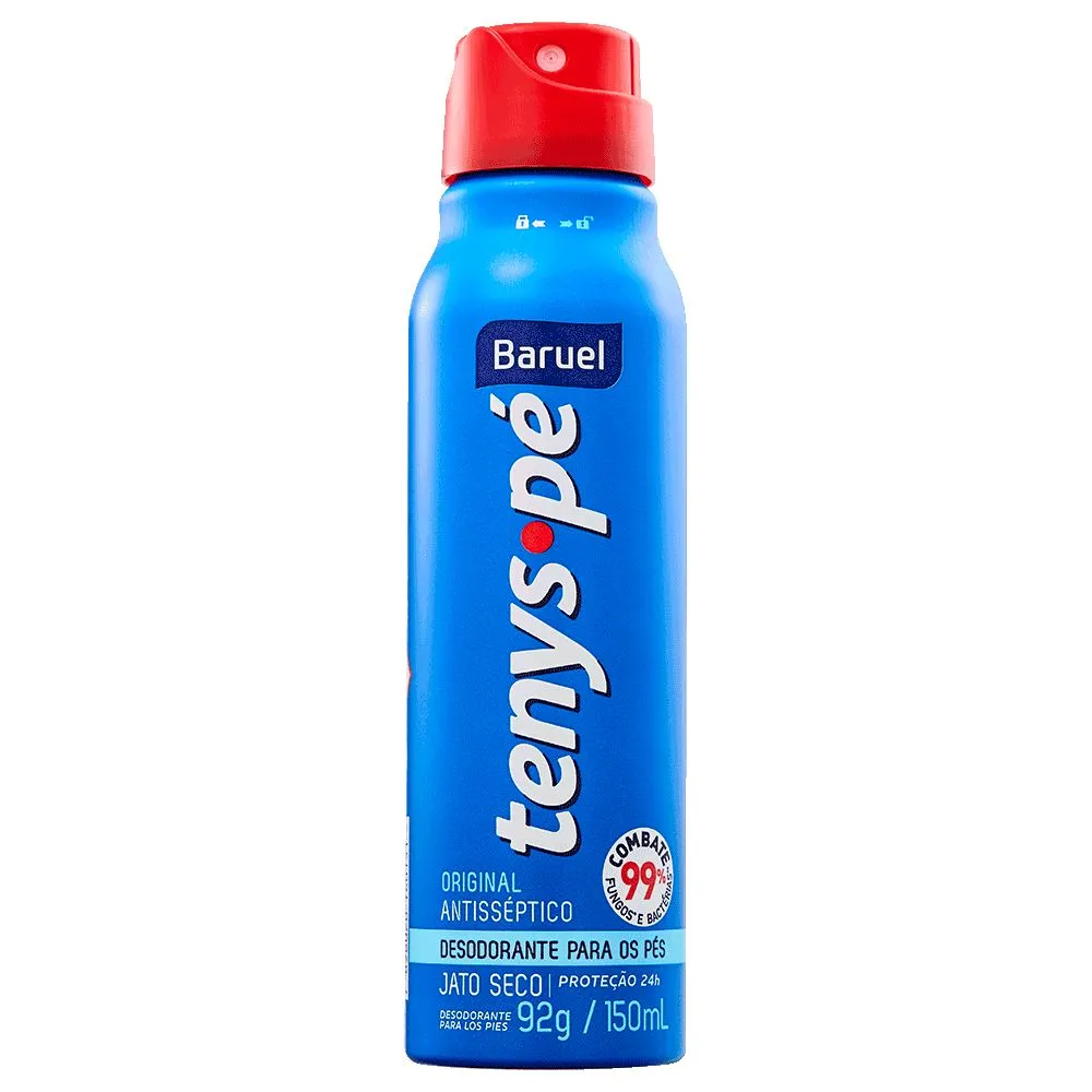 Desodorante Jato Seco Para Os Pés Tenys Pé Baruel Original 150ml — Tenys Pé | Farmácia Resyla