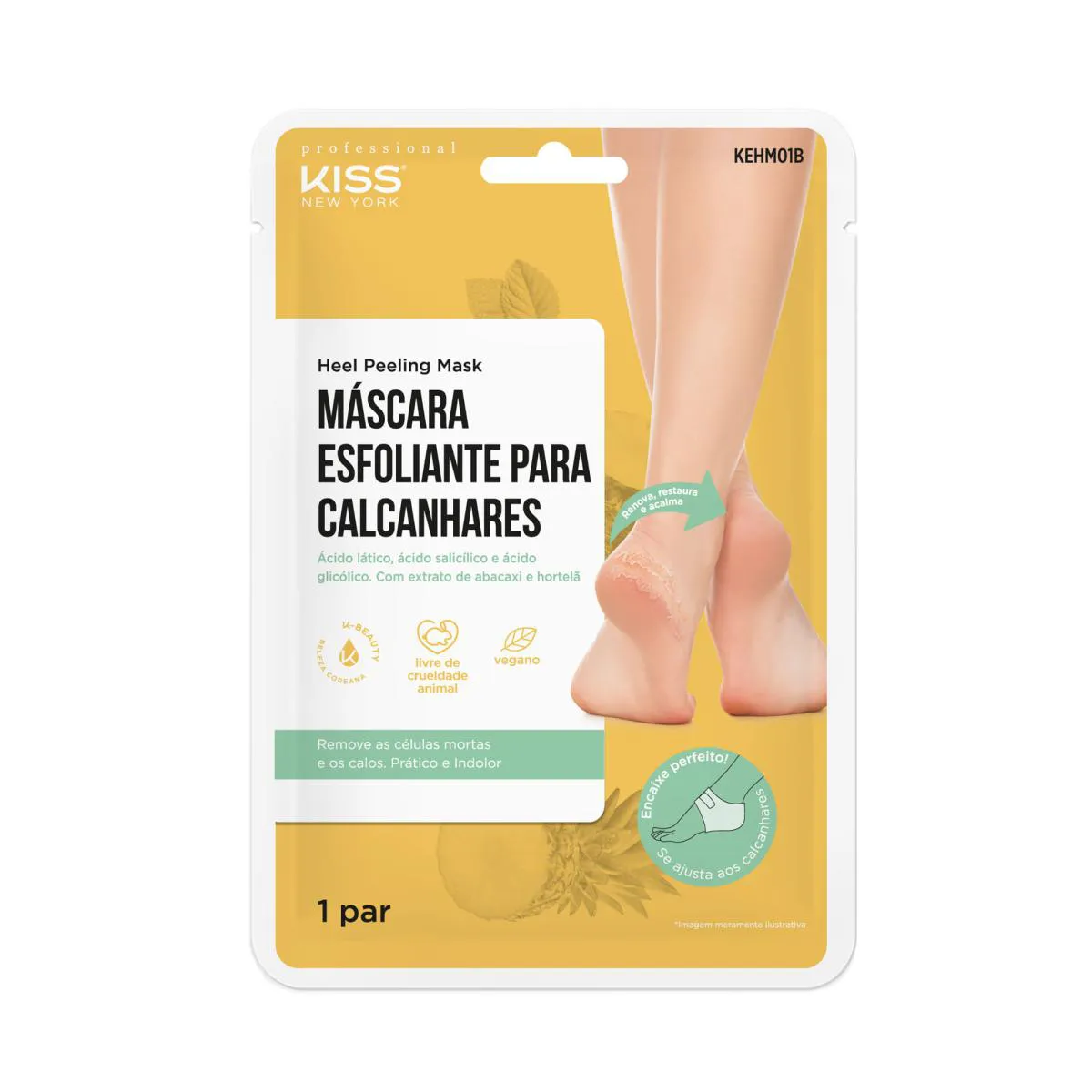 Máscara Esfoliante para Calcanhares - Kiss New York — Kiss | Farmácia Resyla