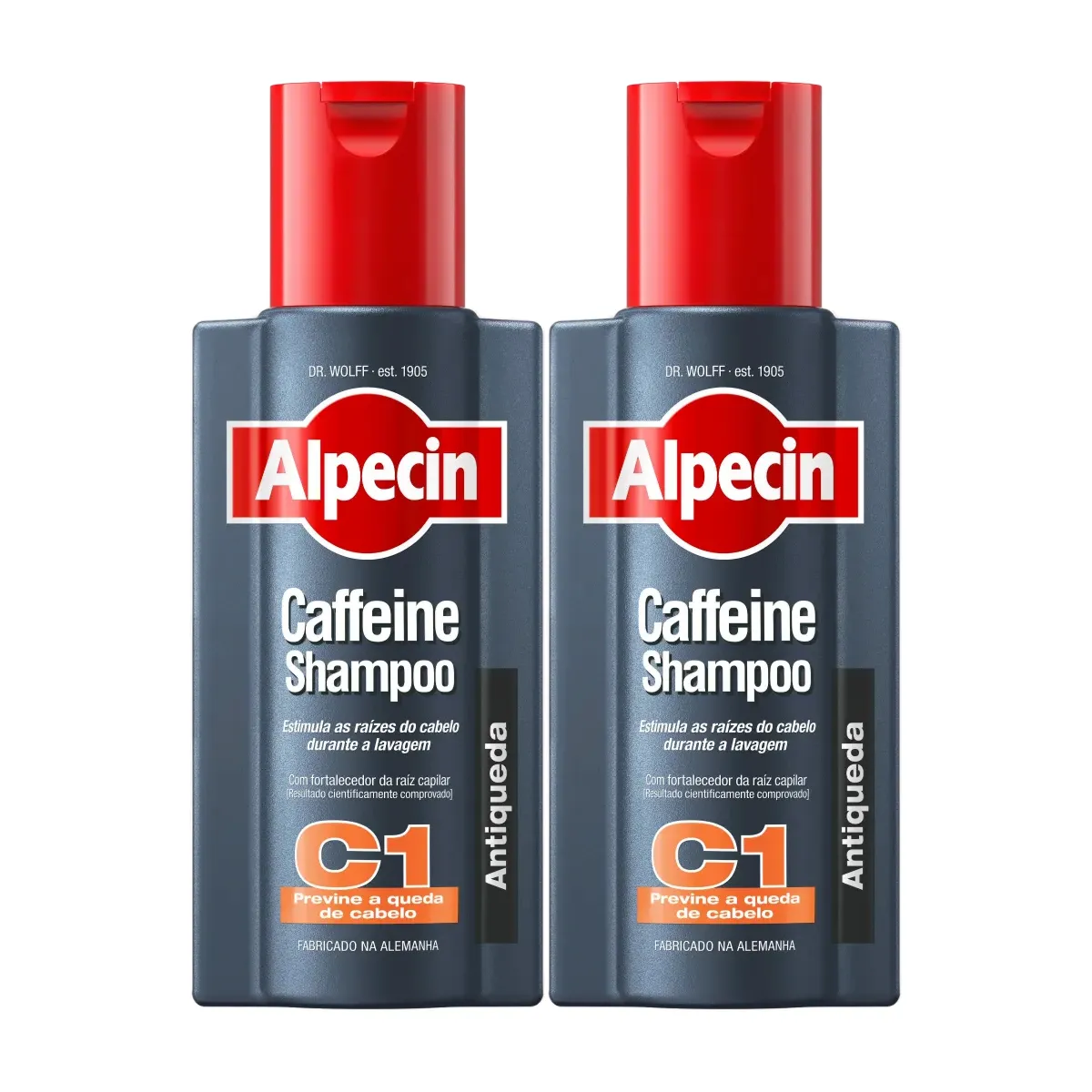 Kit Shampoo Antiqueda Alpecin Caffeine C1 250ml 2 unidades — Alpecin | Farmácia Resyla