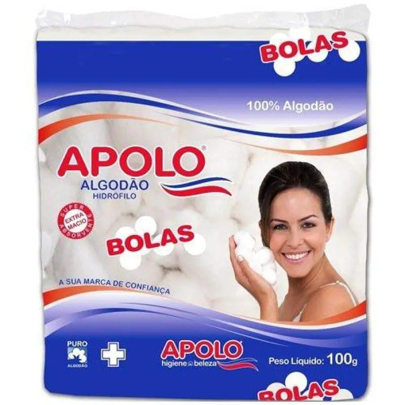 Algodao Apolo Bolas 100gr — Apolo | Farmácia Resyla