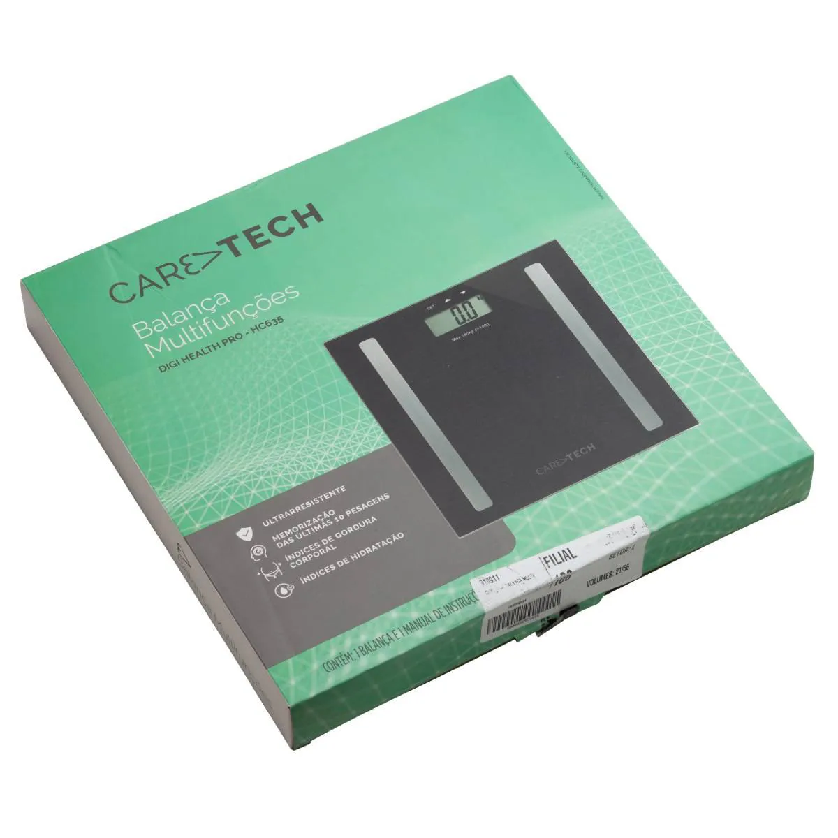 Balança Digital Caretech Multifunções até 180kg 1 Unidade — Caretech | Farmácia Resyla
