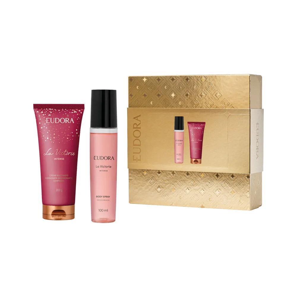 Kit Eudora Desodorante Body Spray La Victorie 100ml + Hidratante Corporal 200g — Eudora | Farmácia Resyla