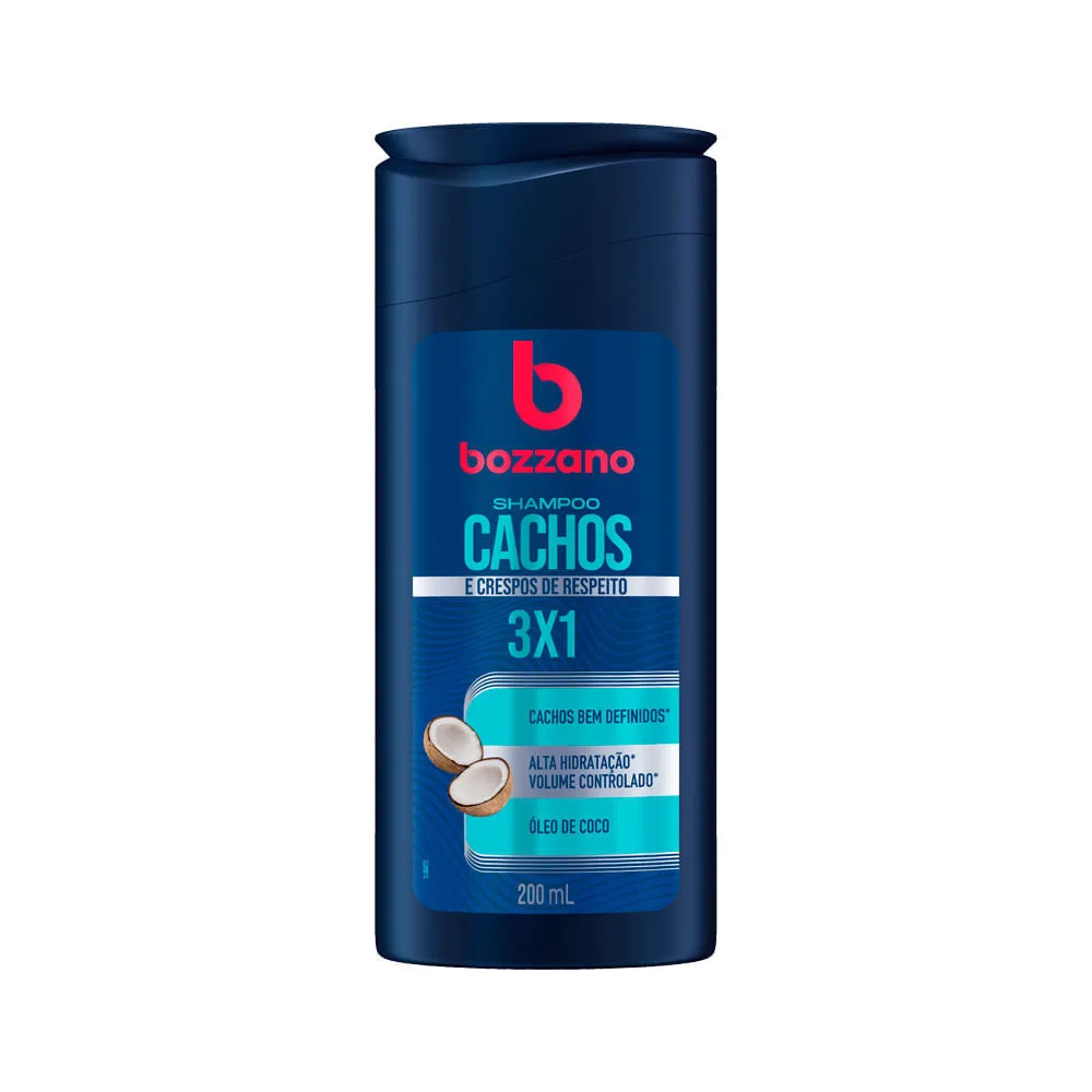 Shampoo Bozzano Cachos 3x2 200ml Oleo De Coco — Bozzano | Farmácia Resyla