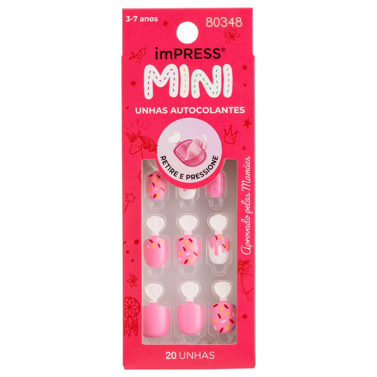 Unha Postiça Impress Mini Infantil Super Duper - Kiss New York — Kiss | Farmácia Resyla