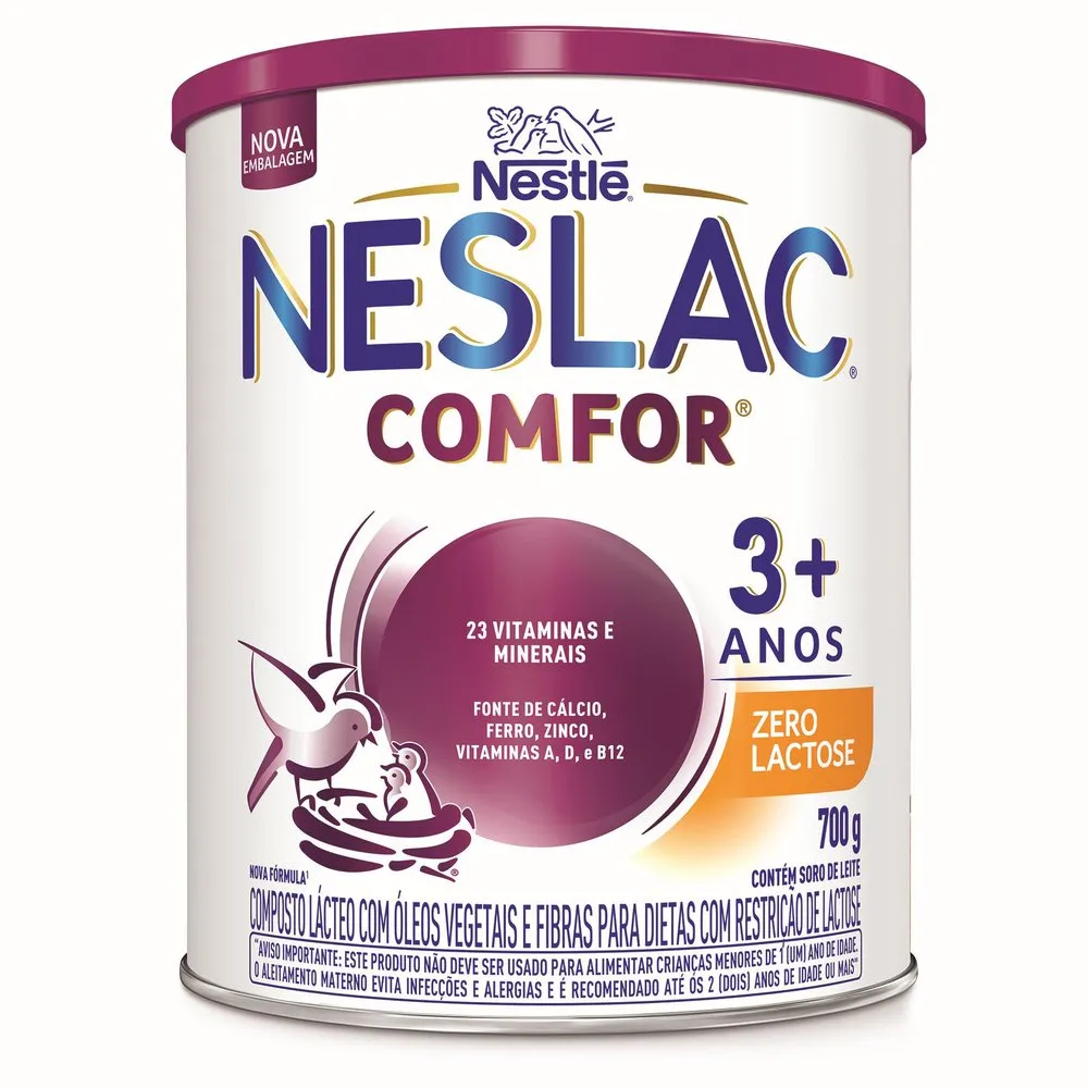 Composto Lácteo Neslac Comfor Zero Lactose 700g — Neslac | Farmácia Resyla