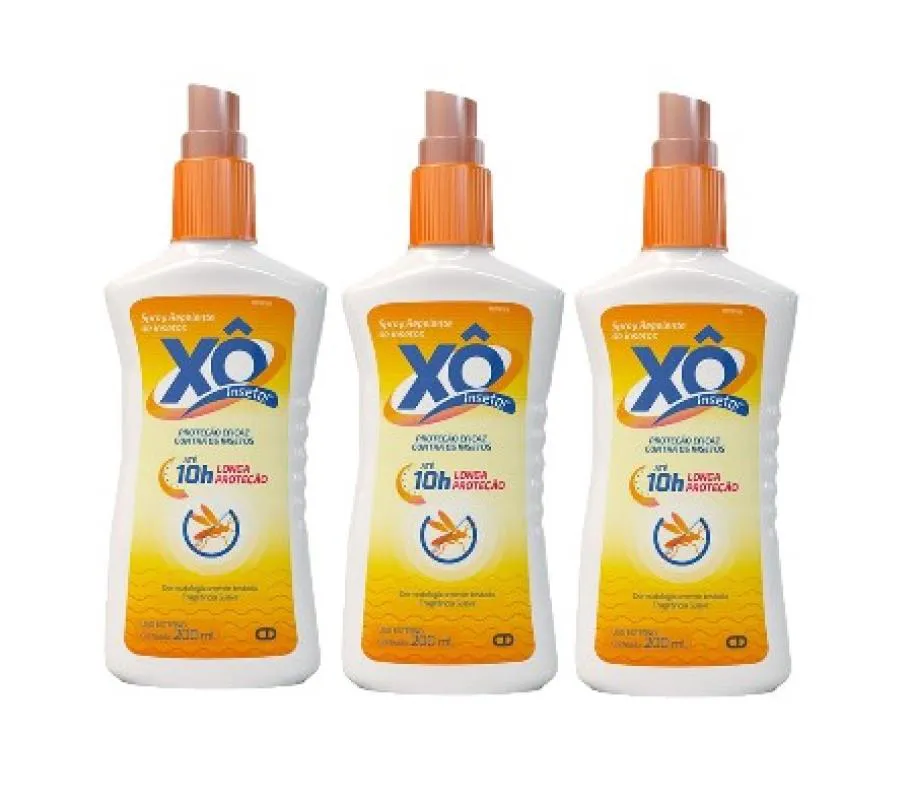 Kit 3x Repelente Spray Xô Inseto com 200ml - Cimed — Cimed | Farmácia Resyla