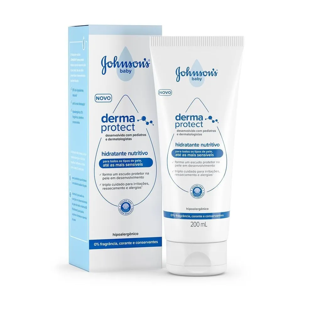 Hidratante Johnson Baby Derma Protect 200ml Nutritivo — Johnson | Farmácia Resyla