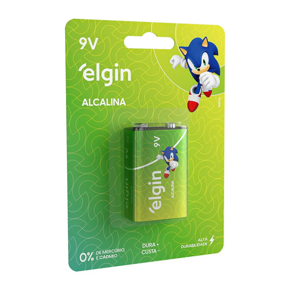 Bateria Pilha Alcalina 9v Sensor Controle Rádio Elgin — Elgin | Farmácia Resyla