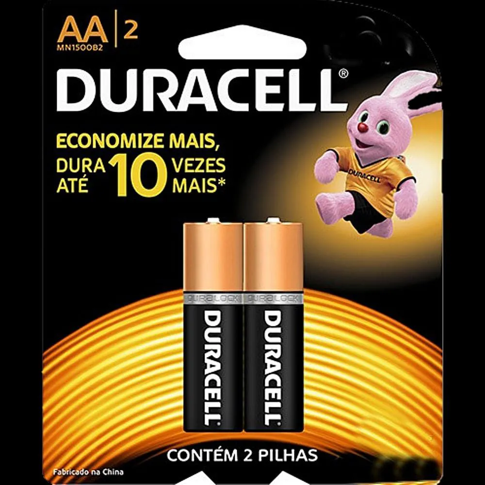 Pilha Alcalina Aa Duracell 1.5v - 2 unidades — Duracell | Farmácia Resyla