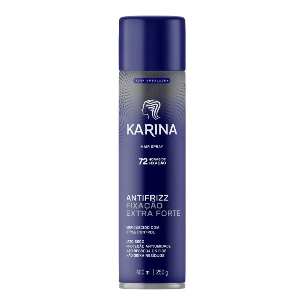 Hair Spray Karina Extra Forte 400ml — Karina | Farmácia Resyla