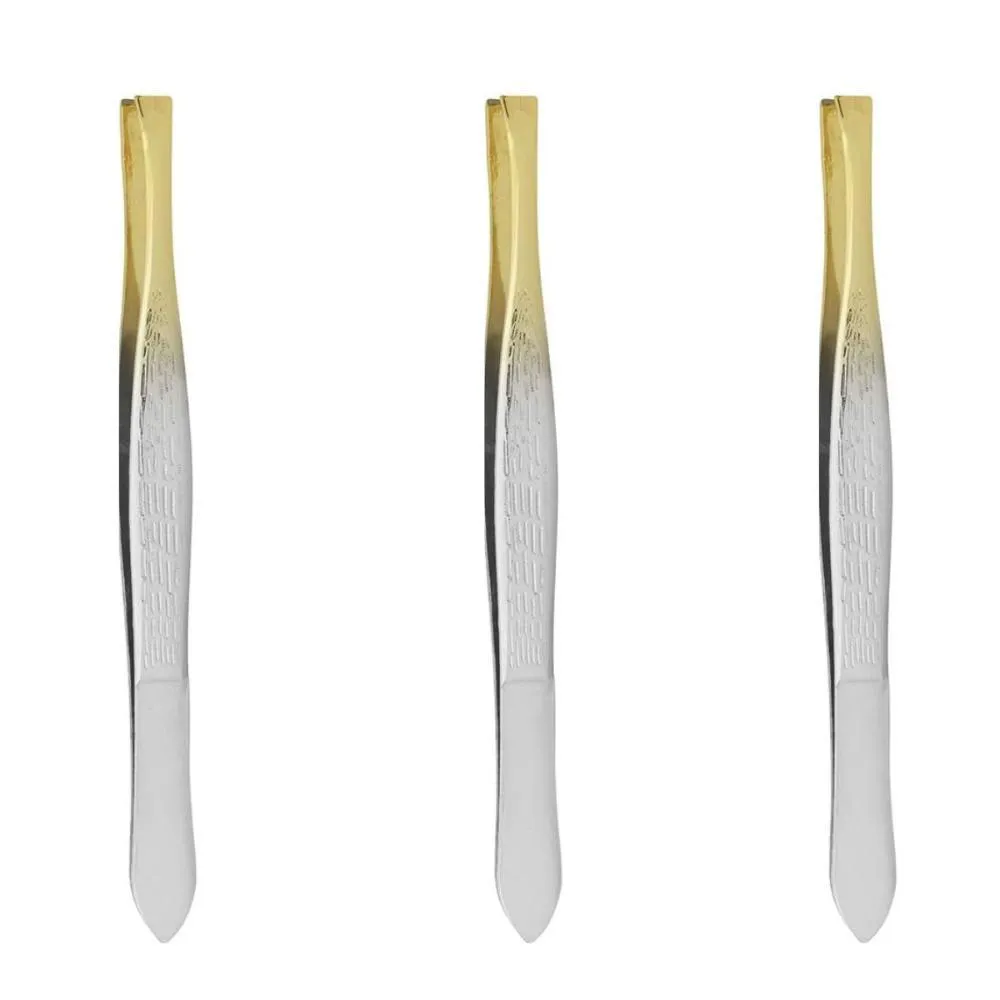 Kit Pinças Belliz Enox Ponta Dourada Reta Cod.700 C/3 — Belliz | Farmácia Resyla