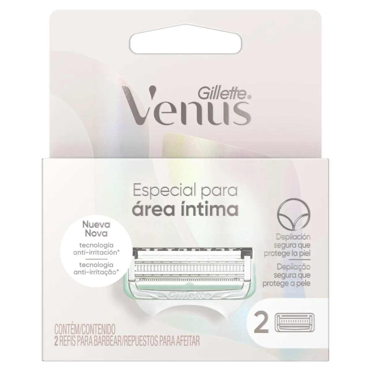 Refil para Aparelho de Depilar Gillette Venus Especial para Área Íntima 2 Unidades — Gillette | Farmácia Resyla