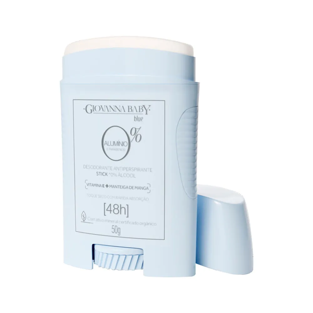 Desodorante Giovanna Baby Blue Stick Sem Aluminio 50gr — Giovanna Baby | Farmácia Resyla
