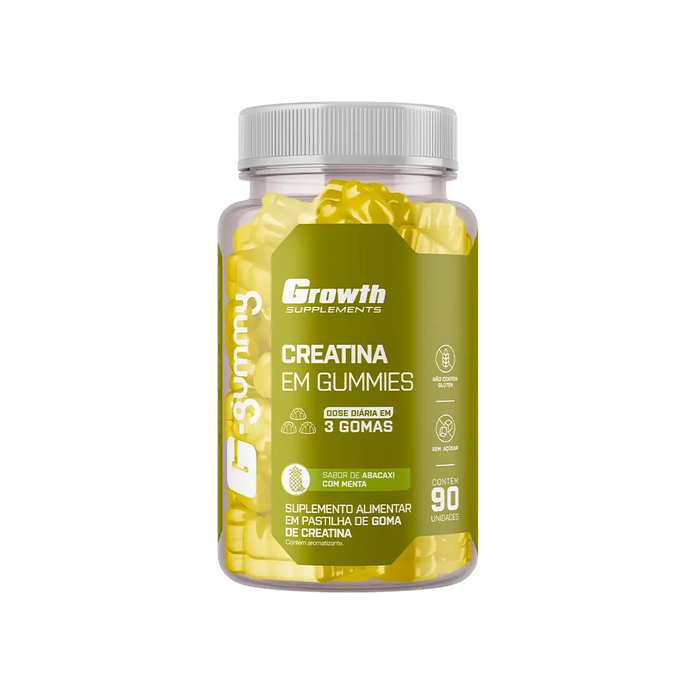 Growth Creatina G-Gummy 360g (Abacaxi com Menta) — Growth | Farmácia Resyla