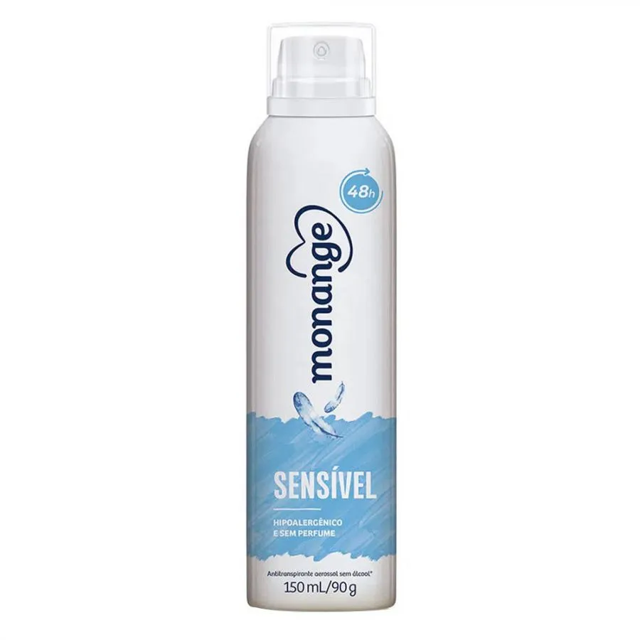 Desodorante Feminino Aerossol Monange Sensível 150ml — Monange | Farmácia Resyla