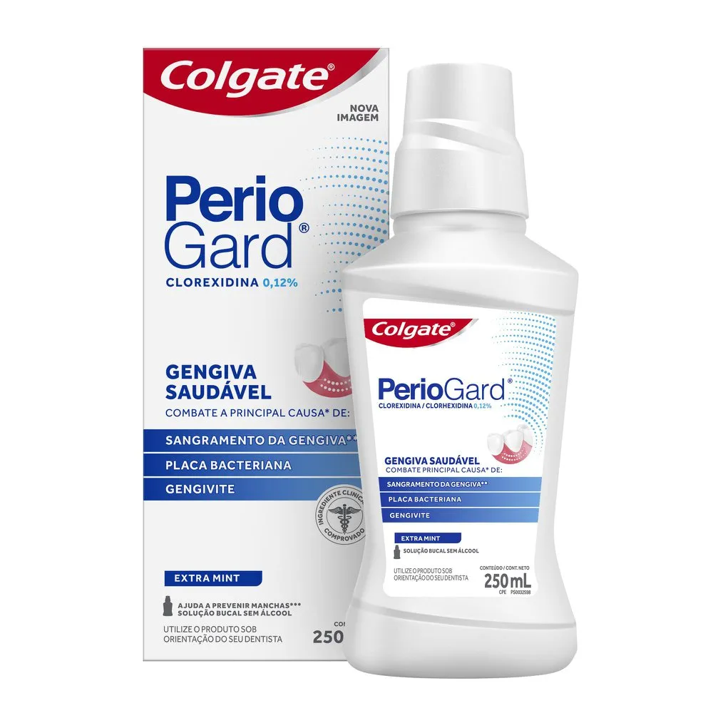 Enxaguante Bucal Colgate Periogard Gengiva Saudável Extra Mint 250ml — Periogard | Farmácia Resyla