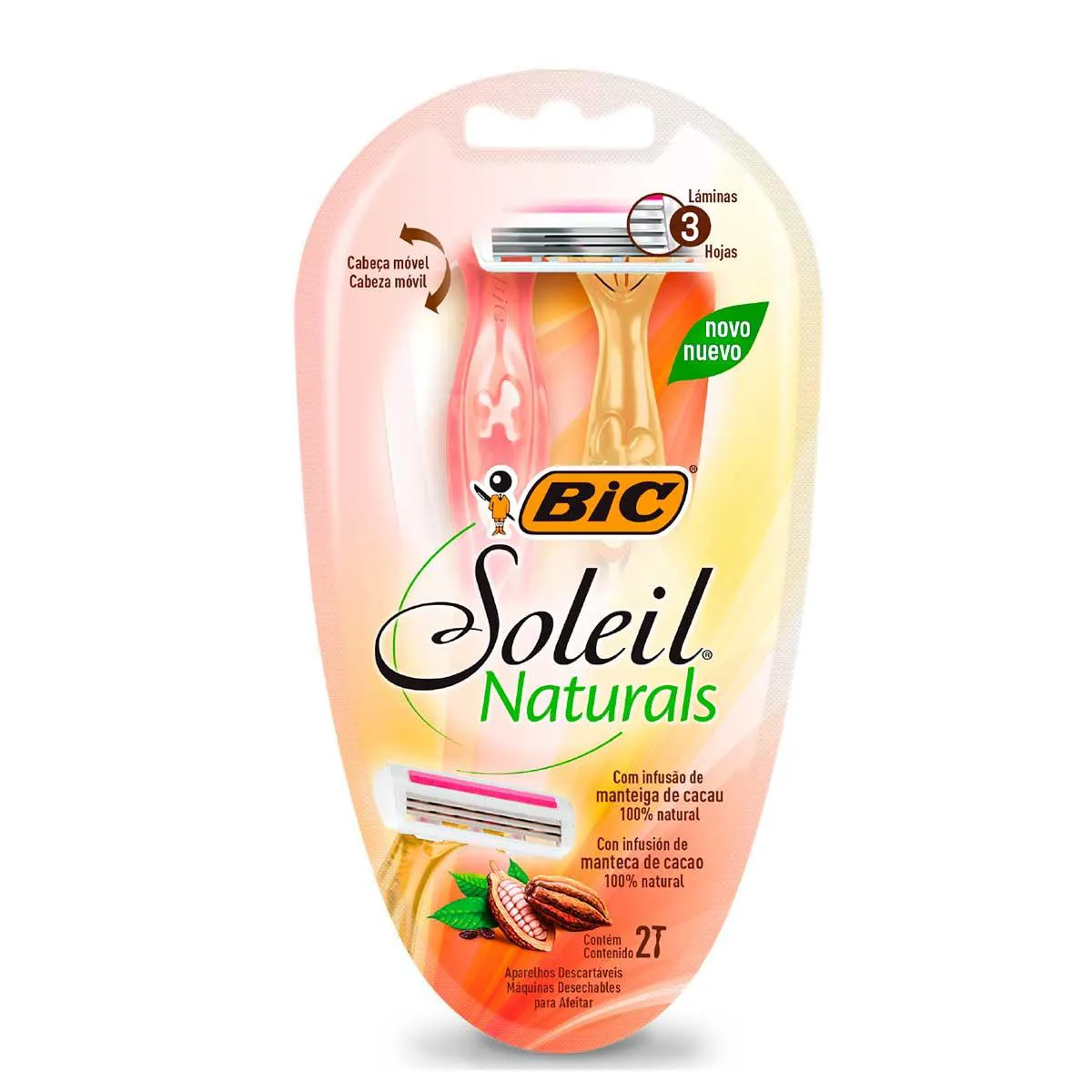 Depilador Descartável Bic Soleil Naturals Premium com 2 unidades — Bic | Farmácia Resyla