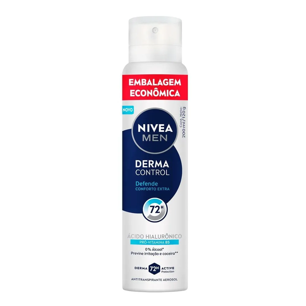 Desodorante Nivea Men Derma Control Defende Aerosol 200ml — Nivea | Farmácia Resyla