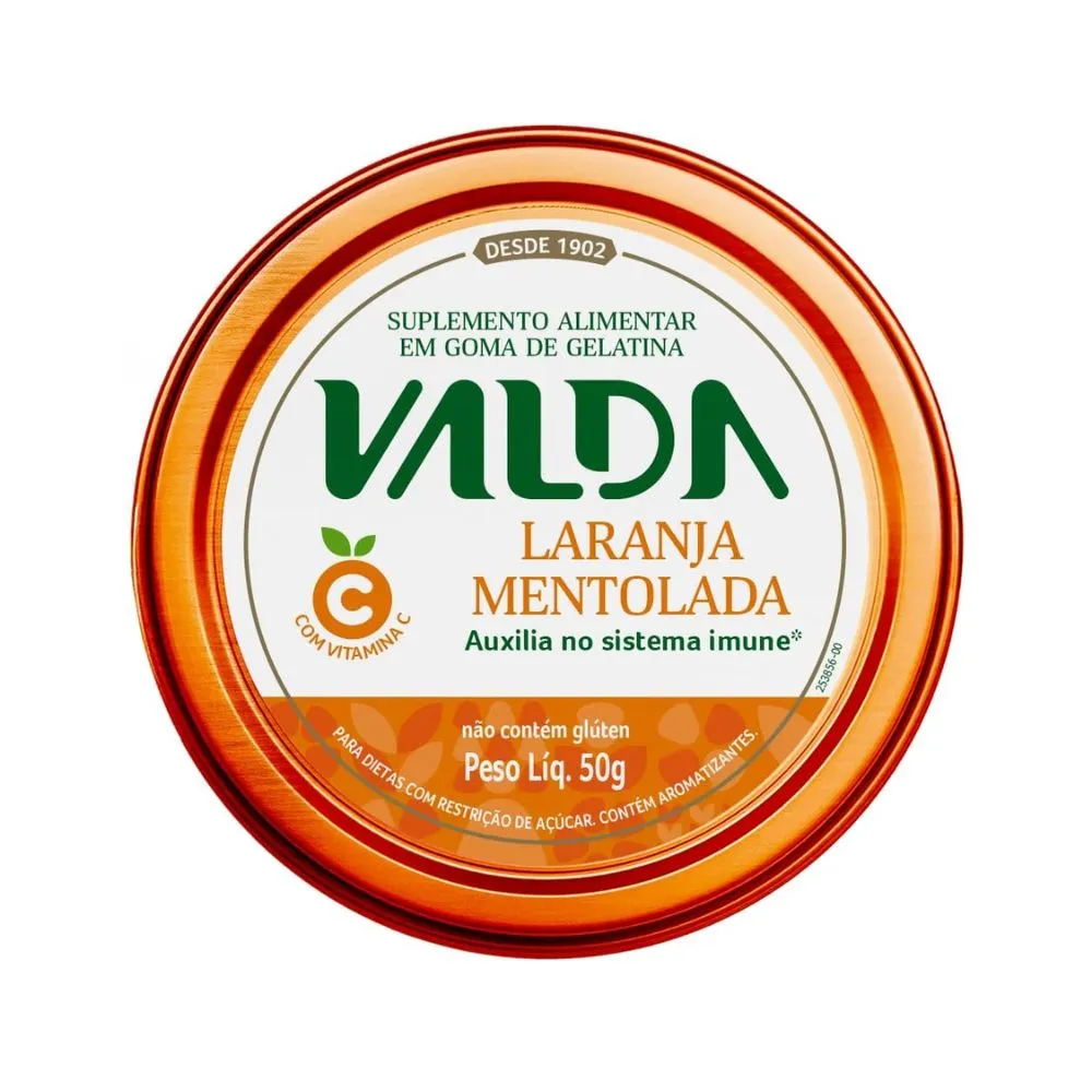 Bala De Gelatina Vitamina C Valda Laranja Mentolada 50g — Valda | Farmácia Resyla
