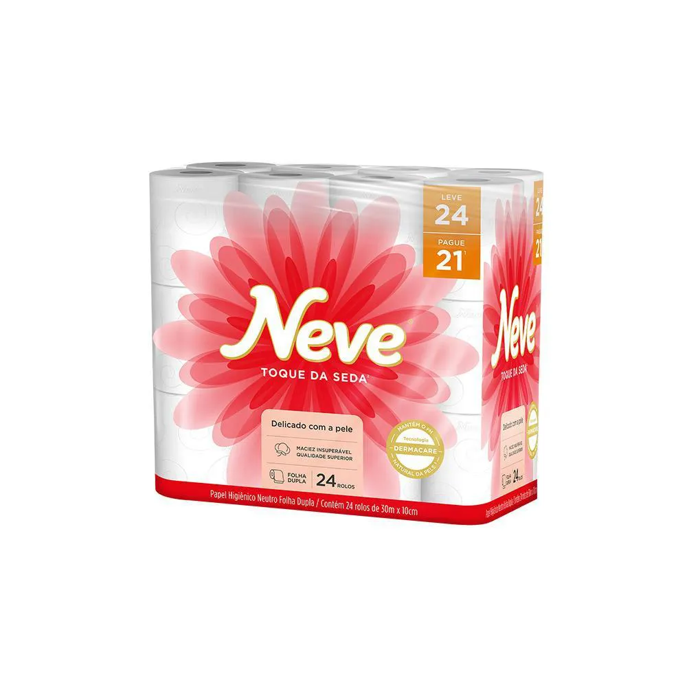Papel Higiênico Neve Toque de Seda Folha Dupla Leve 24 Pague 21 — Seda | Farmácia Resyla