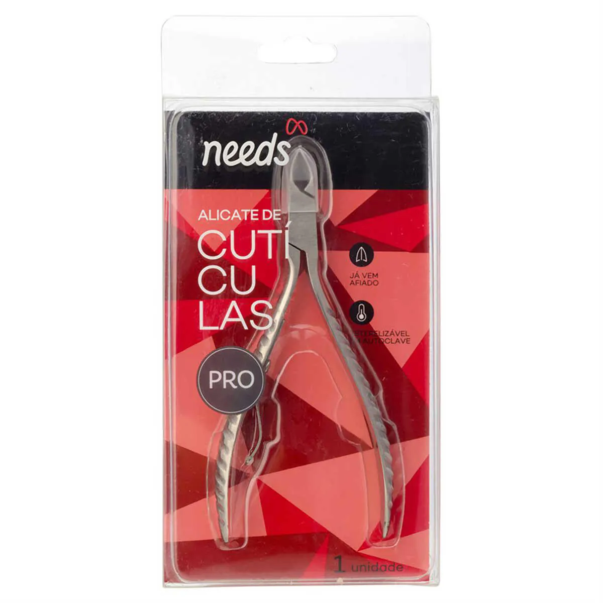 Alicate de Cutícula Needs PRO Inox 1 Unidade — Needs | Farmácia Resyla