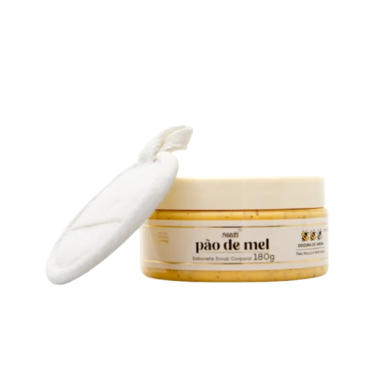 Kit Sabonete Esfoliante Scrub Corporal Needs Pão de Mel 180g + Esponja Vegetal — Needs | Farmácia Resyla