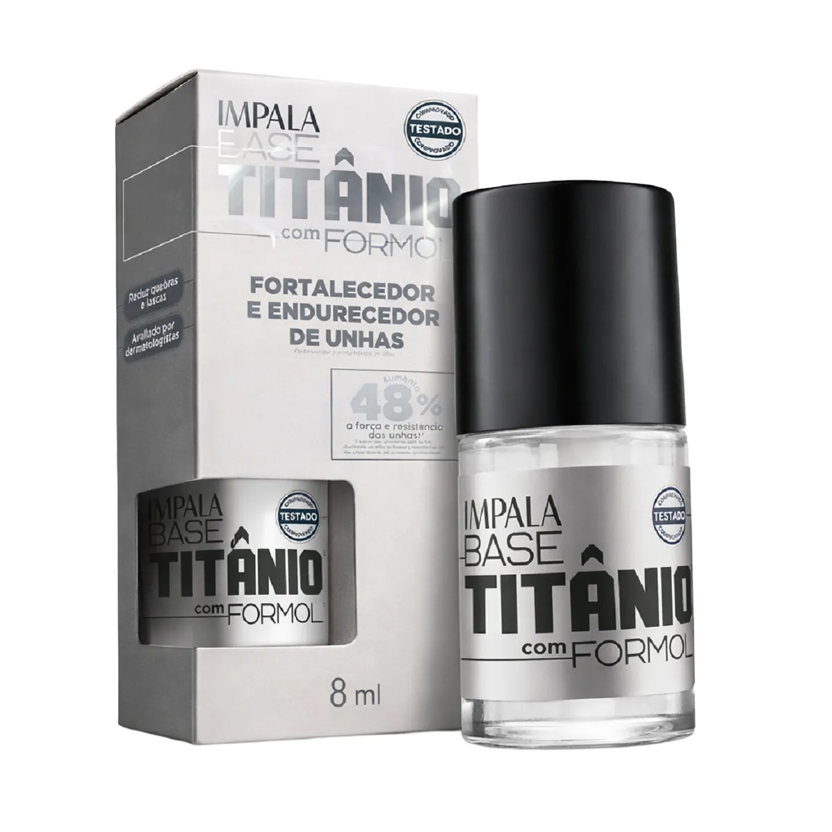 Base Fortalecedora Impala Titânio com Formol 8ml — Impala | Farmácia Resyla