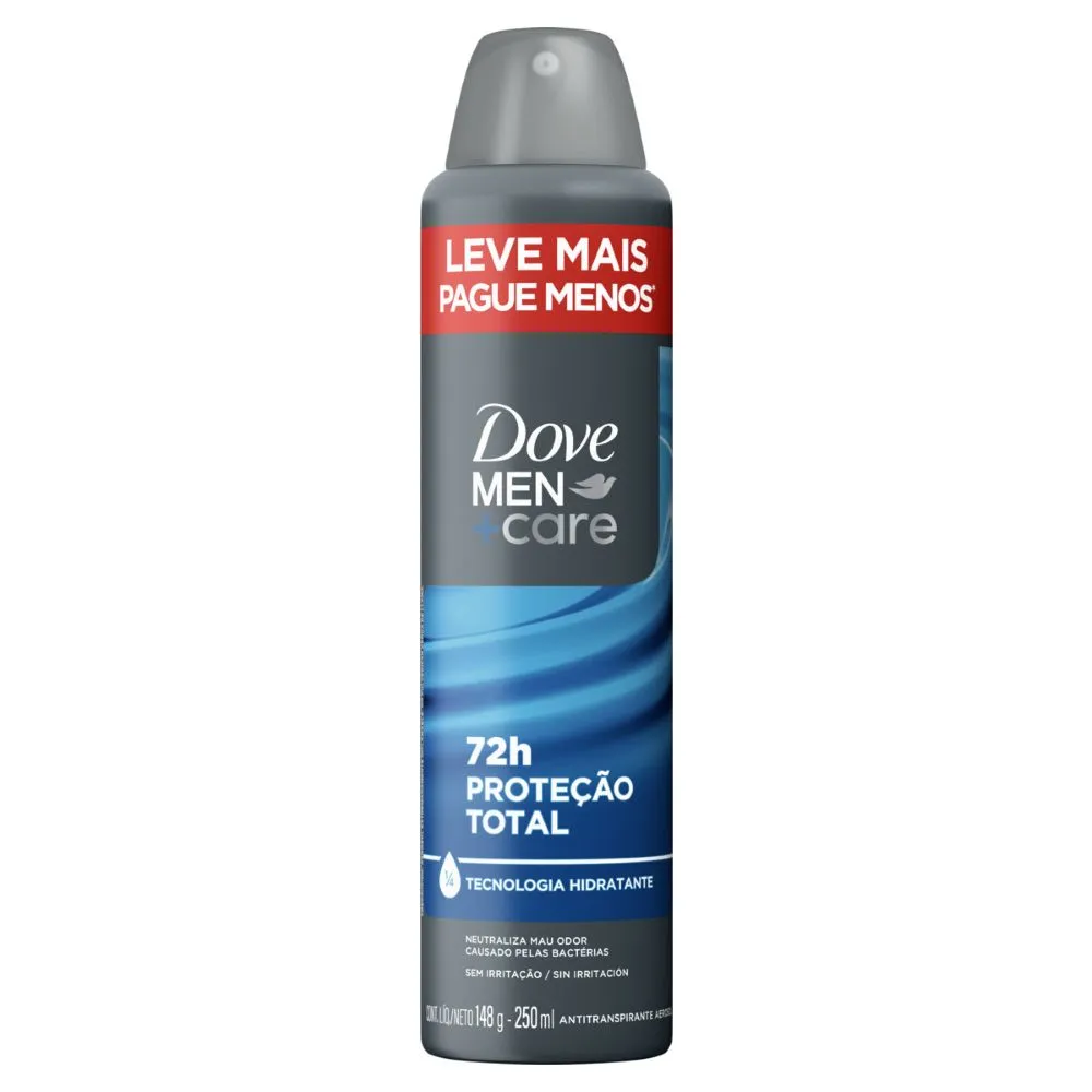 Desodorante Dove Masculino 250ml Aerossol Protecao Total — Dove | Farmácia Resyla