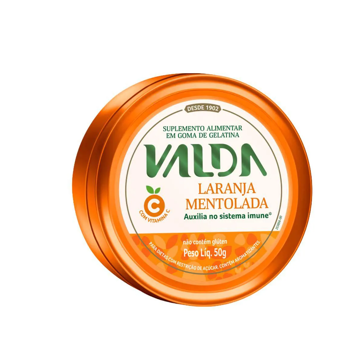 Balas de Gelatina Vitamina C Valda C Laranja Mentolada 50g — Valda | Farmácia Resyla