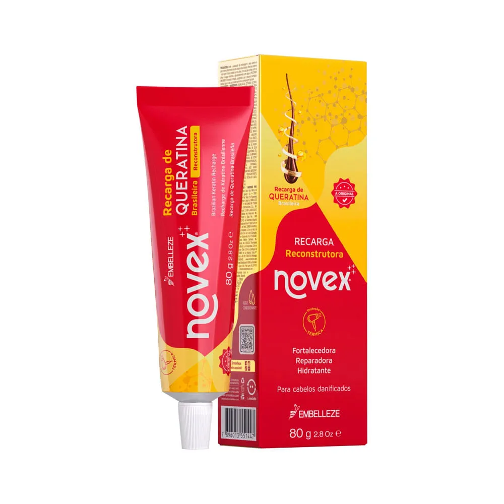 Mascara Para Tratamento Novex Recarga De Queratina 80gr Reconstrutora — Novex | Farmácia Resyla