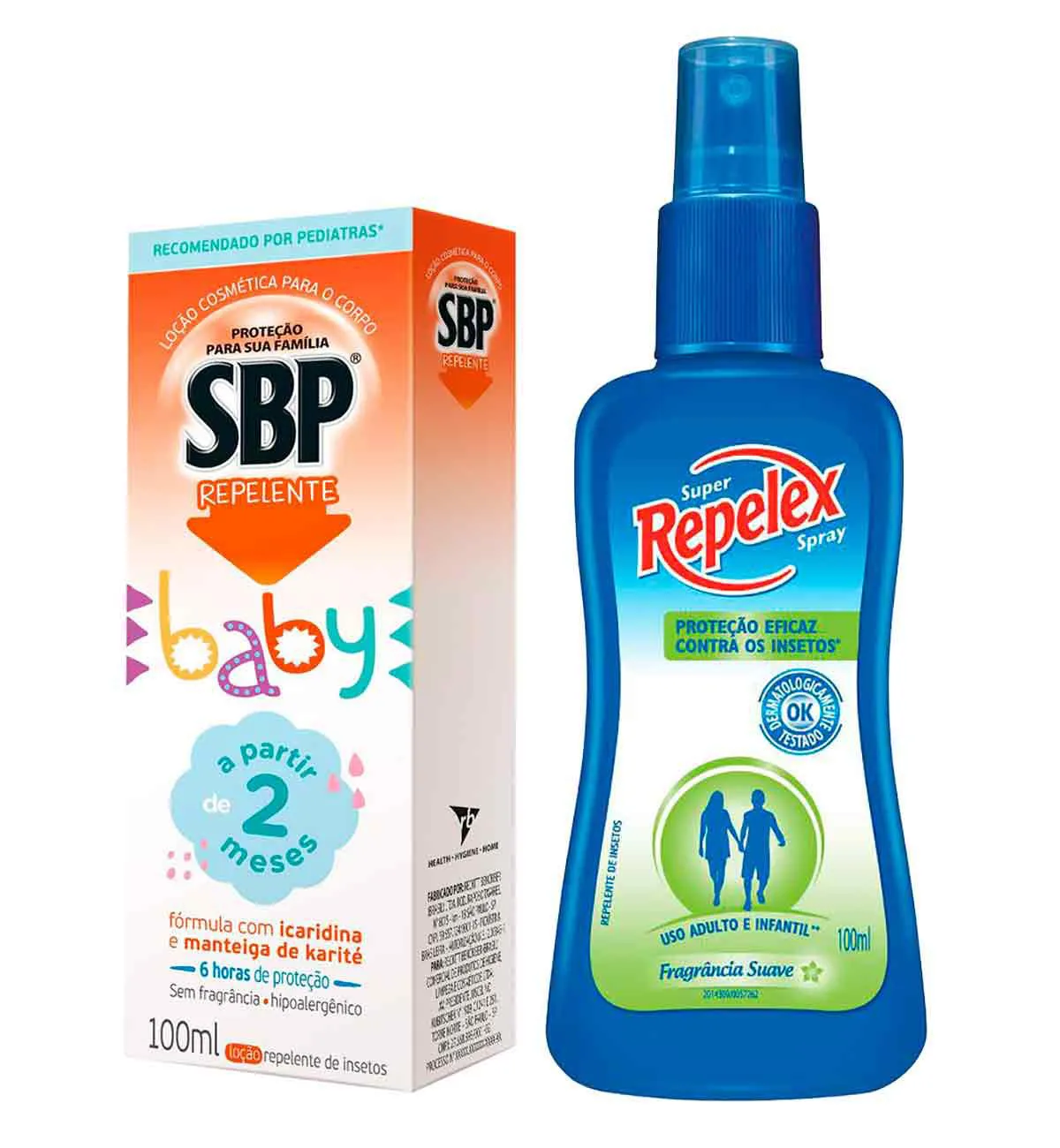 Kit Repelentes Spray Repelex Family Care 100ml + Loção Infantil SBP Baby Icaridina Sem Fragrância 100ml — Repelex | Farmácia Resyla