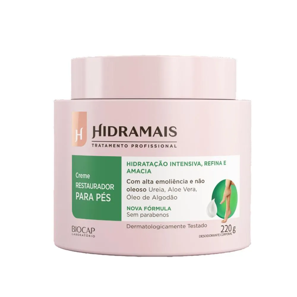 Creme Restaurador Desodorante para Os Pés 220gr Hidramais — Hidramais | Farmácia Resyla