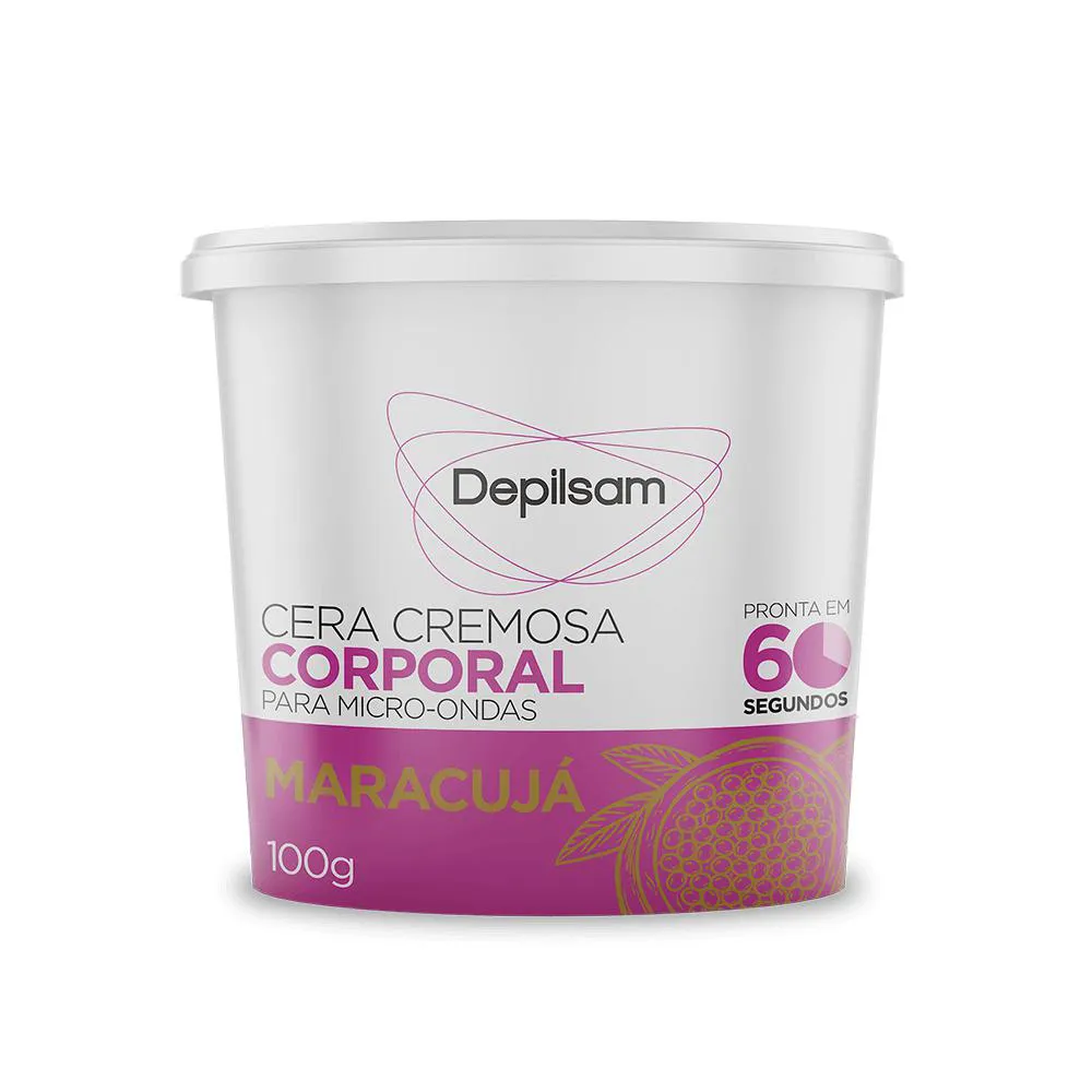 Cera Cremosa Depilsam de Micro-ondas Maracujá 100g — Depilsam | Farmácia Resyla