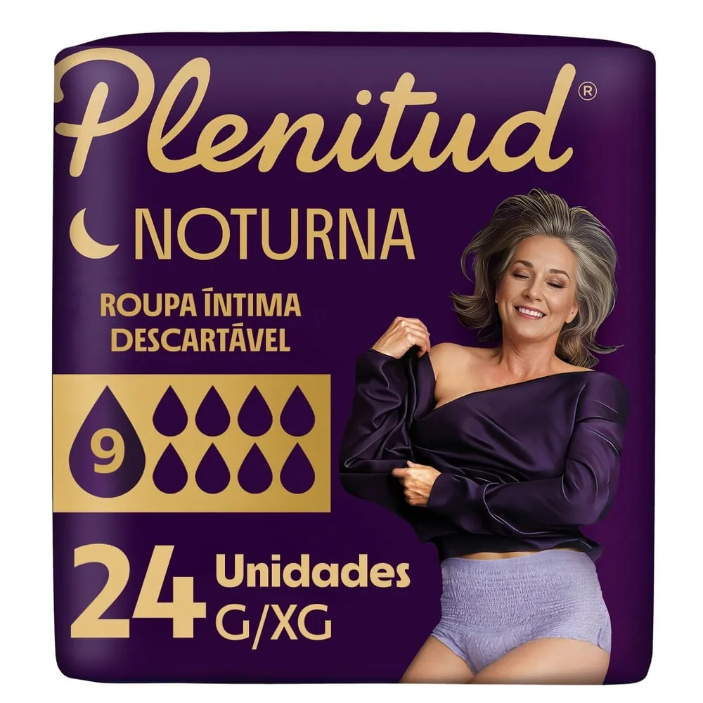 Roupa Íntima Plenitud Noturna Para Incontinência G/xg 24 Unidades — Plenitud | Farmácia Resyla