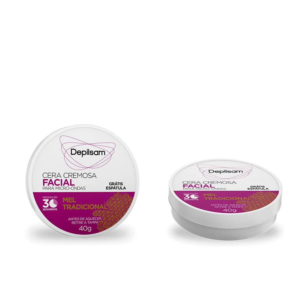 Cera Cremosa Facial Depilsam de Micro-ondas Mel 40g — Depilsam | Farmácia Resyla