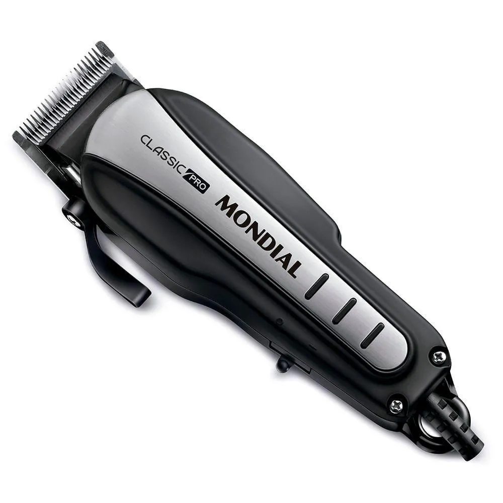 Cortador de Cabelos Mondial Classic Pro 127v Preto/inox 110v — Mondial | Farmácia Resyla