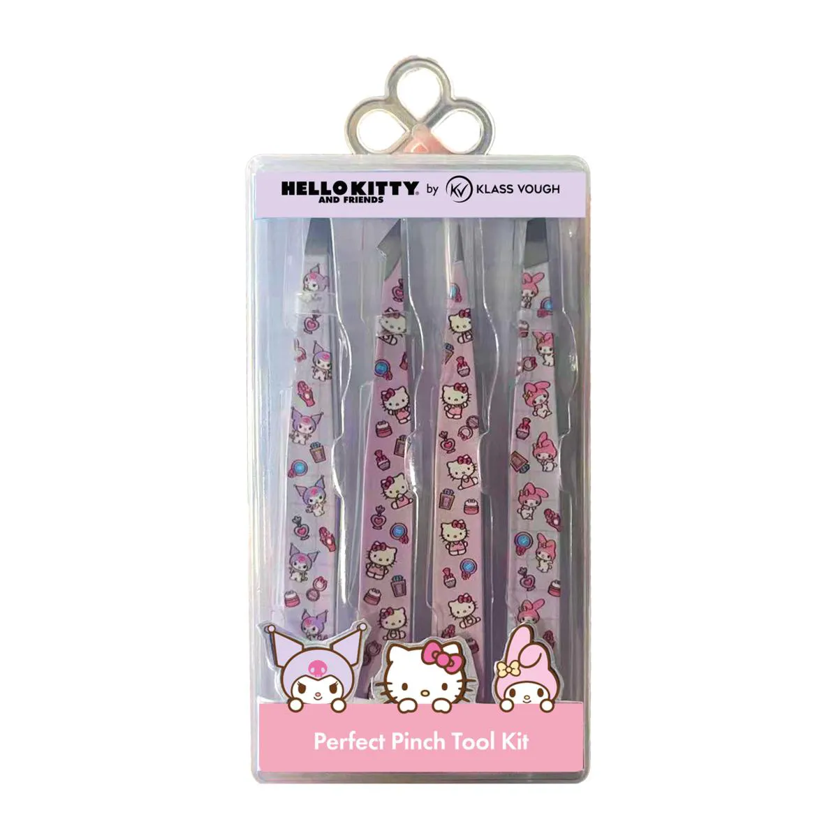 Kit de Pinças Estampadas C/4 Hello Kitty - Klass Vough — Klass Vough | Farmácia Resyla