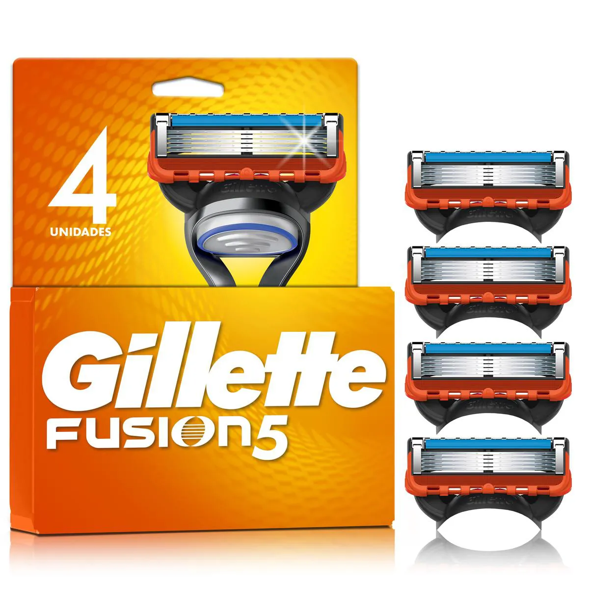 Carga para Aparelho de Barbear Gillette Fusion 5 - 4 unidades — Gillette | Farmácia Resyla